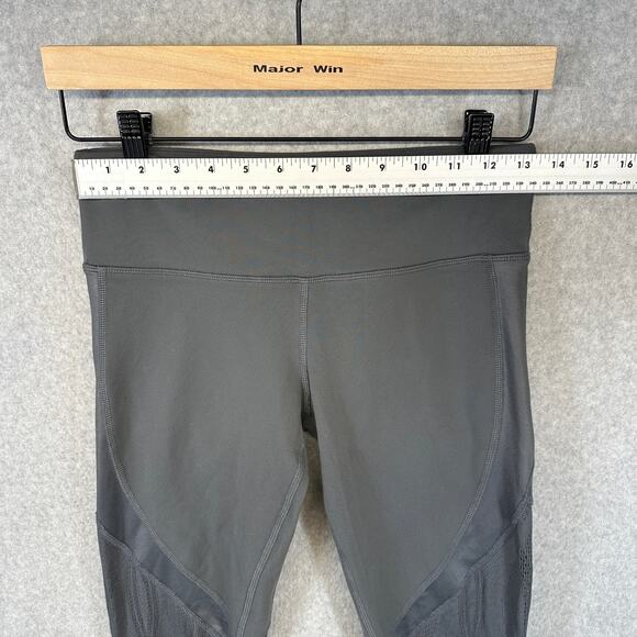 ALO Vitality Mesh Leggings Womens Size Small Slate Gray Pull On Yoga Performance - Picture 8 of 10